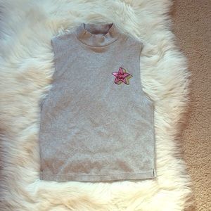 Star baby crop top